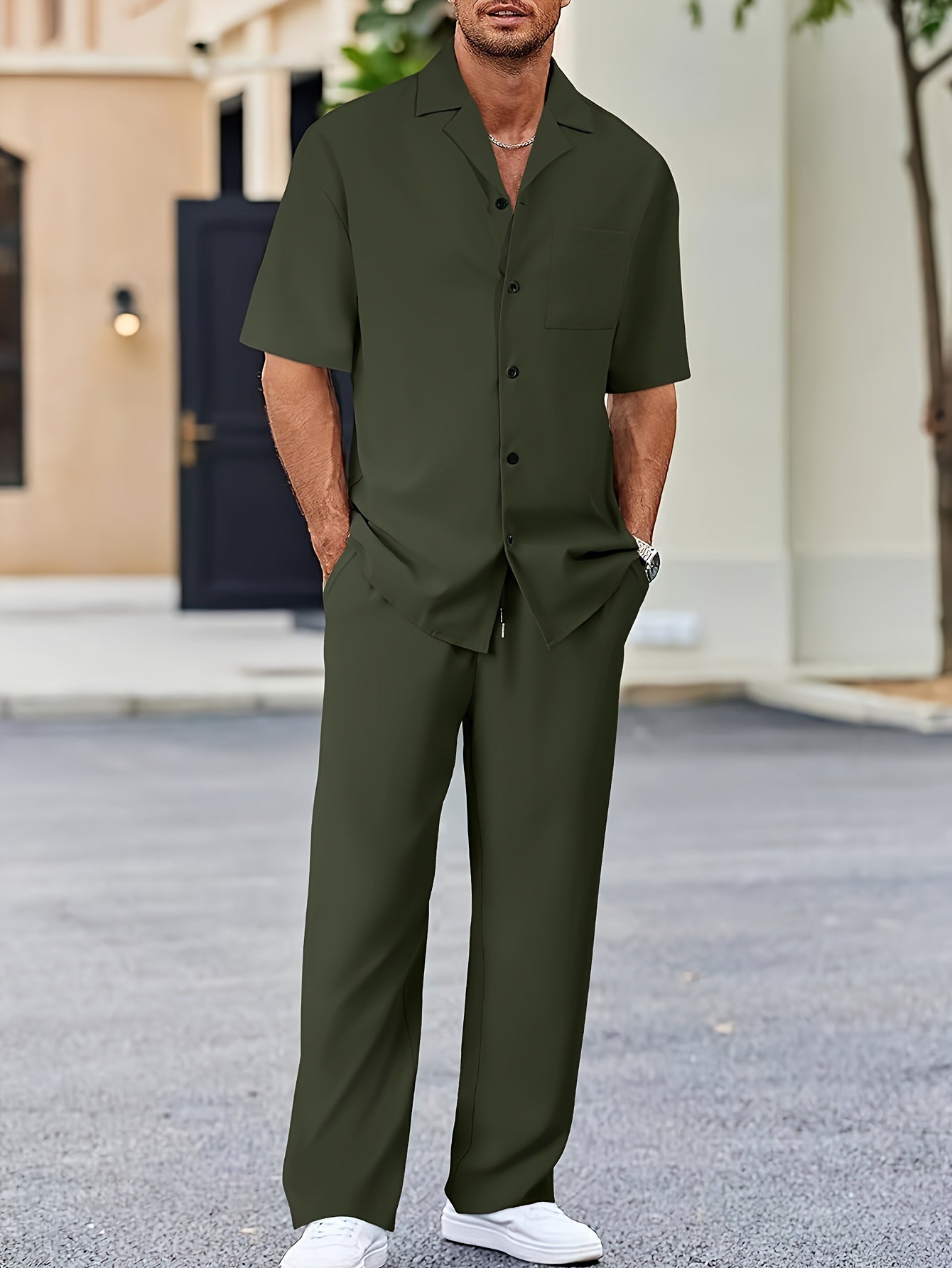 T-Shirt And Pants Set – Breathable Blend & Easy Movement