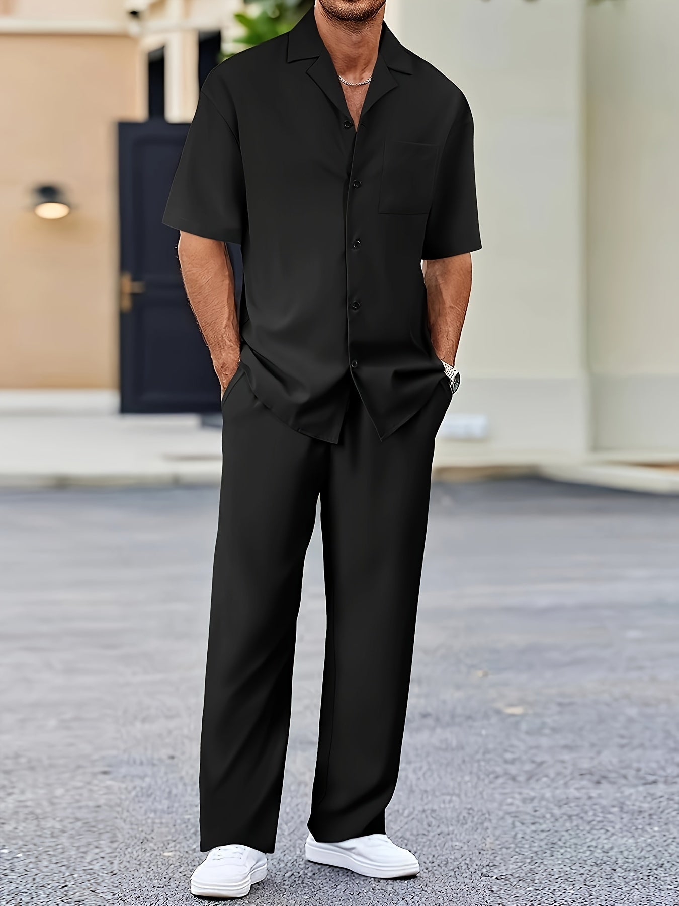 T-Shirt And Pants Set – Breathable Blend & Easy Movement