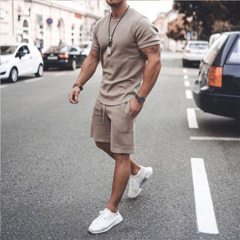 T Shirt And Shorts Set - Lightweight Blend And Easy Move