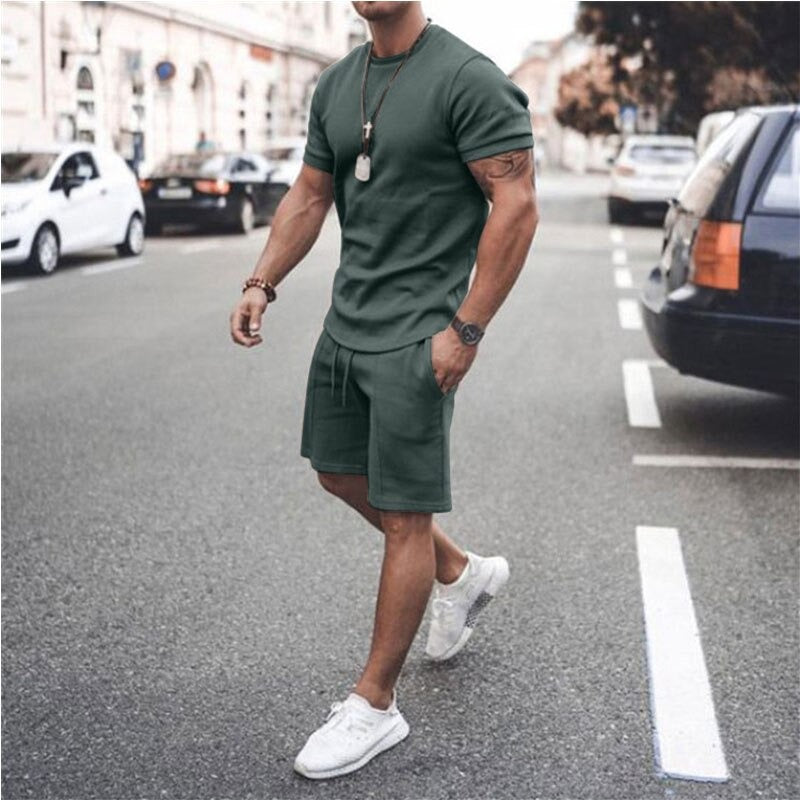 T Shirt And Shorts Set - Lightweight Blend And Easy Move