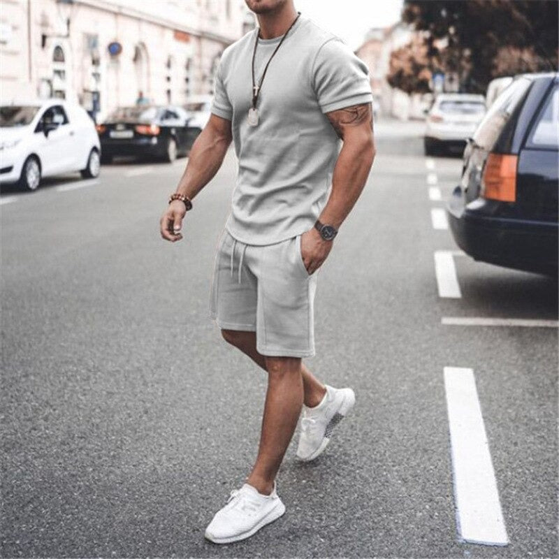 T Shirt And Shorts Set - Lightweight Blend And Easy Move