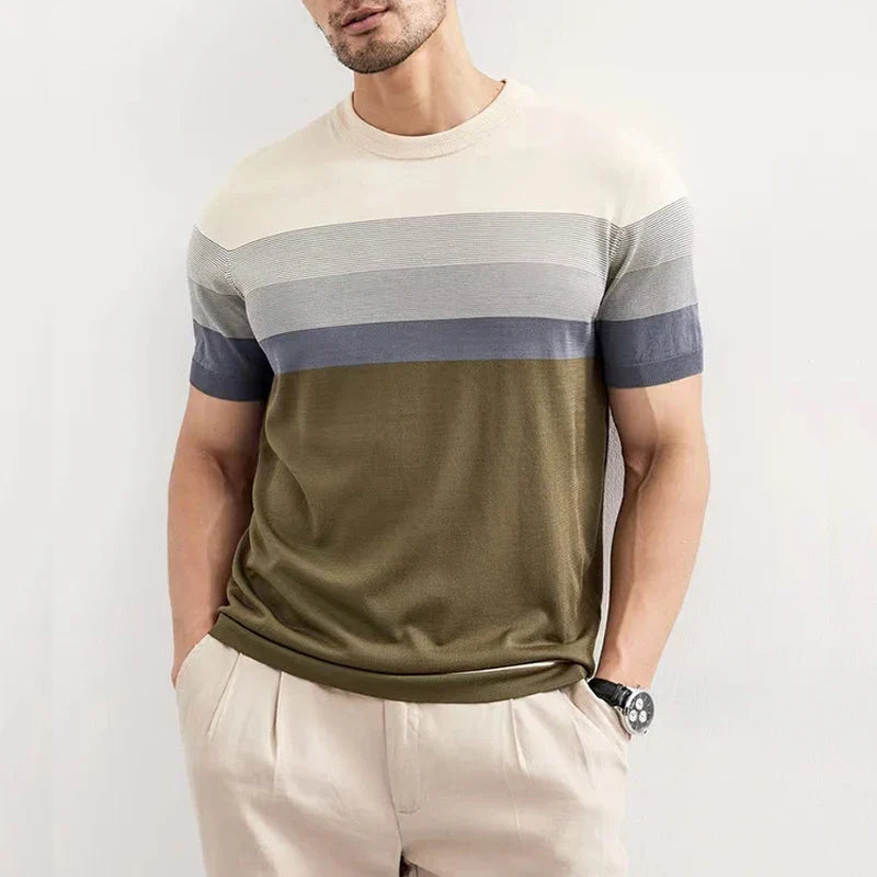 T Shirt - Multi Color Pattern & Breathable Lightweight Feel