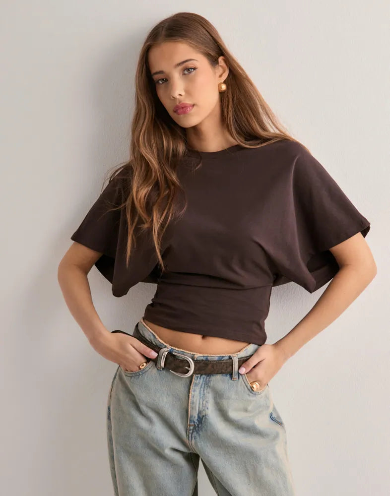T-Shirt – Soft Blend Short Sleeve And Roomy Draping Shape