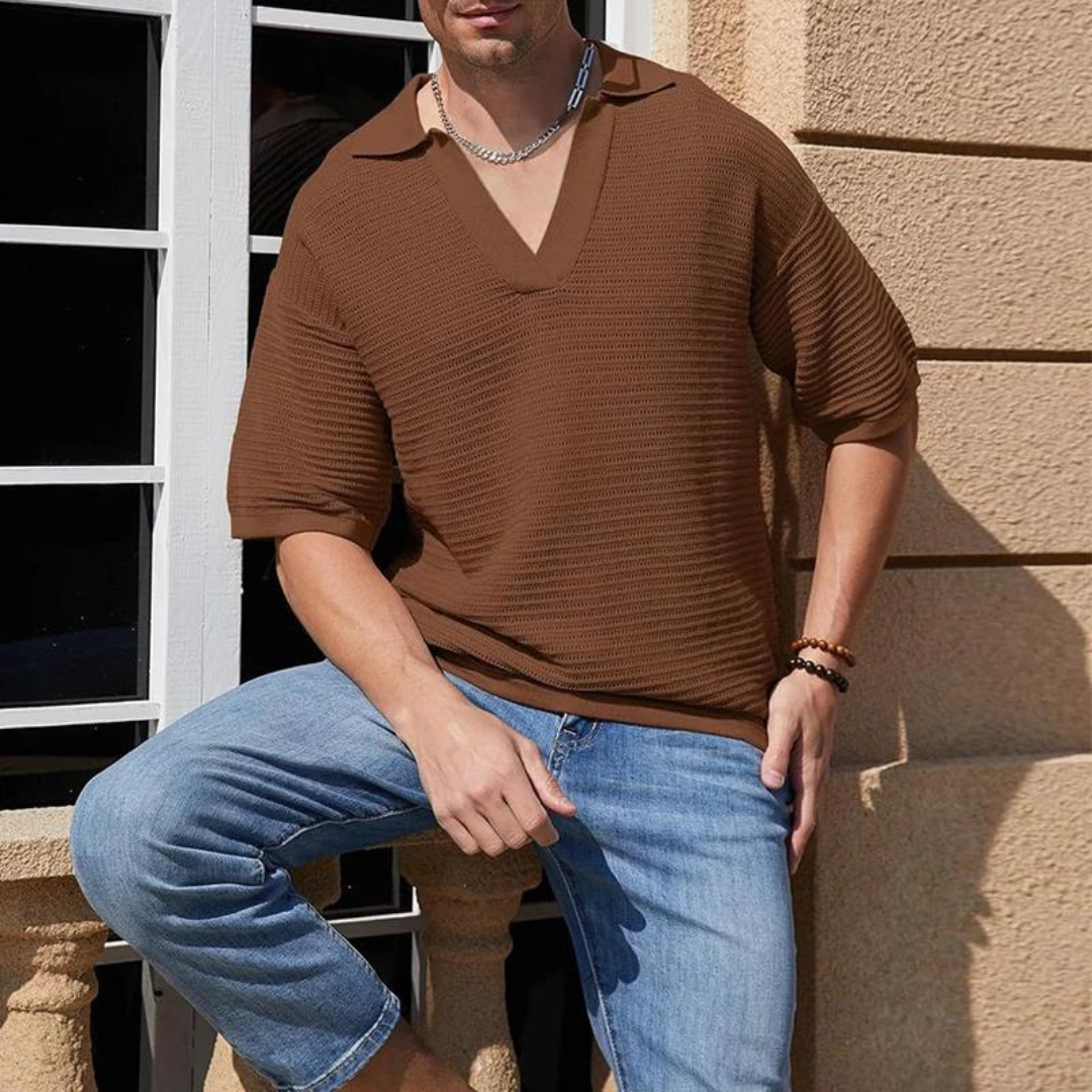 T Shirt - V Neck Breathable Blend And Gentle Stretch Fit