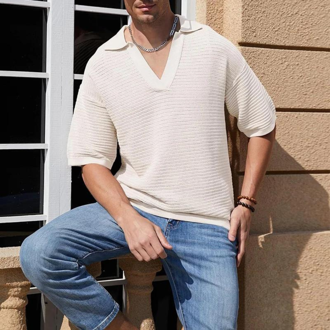 T Shirt - V Neck Breathable Blend And Gentle Stretch Fit