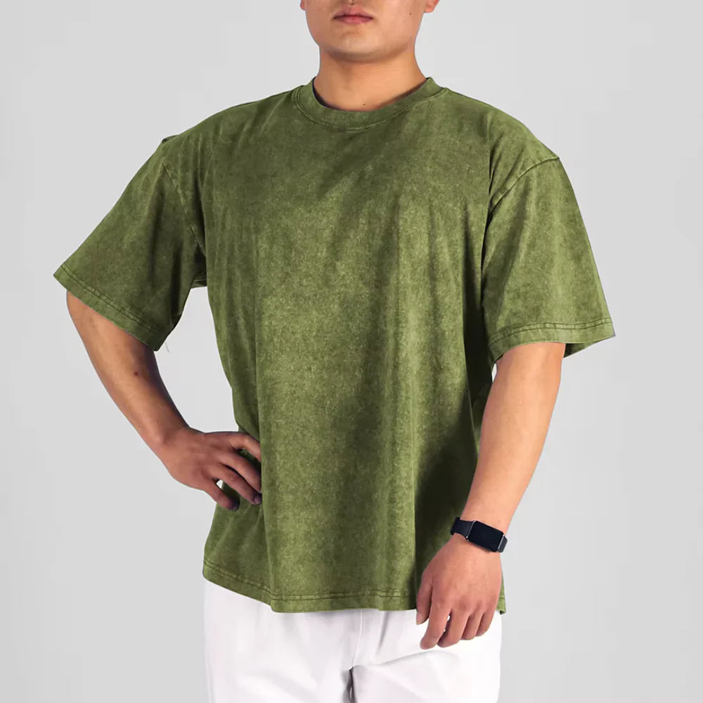 T Shirt – Vintage Wash And Roomy Shape For Easy Move