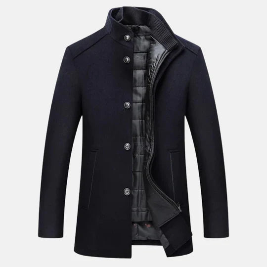 Trench Coat - Combed Blend Slim Shape & Windproof Warmth