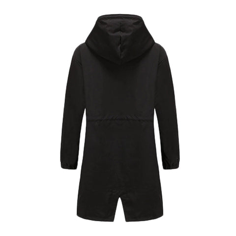 Trench Coat - Hooded Long Cut & Wind Blocking Cover