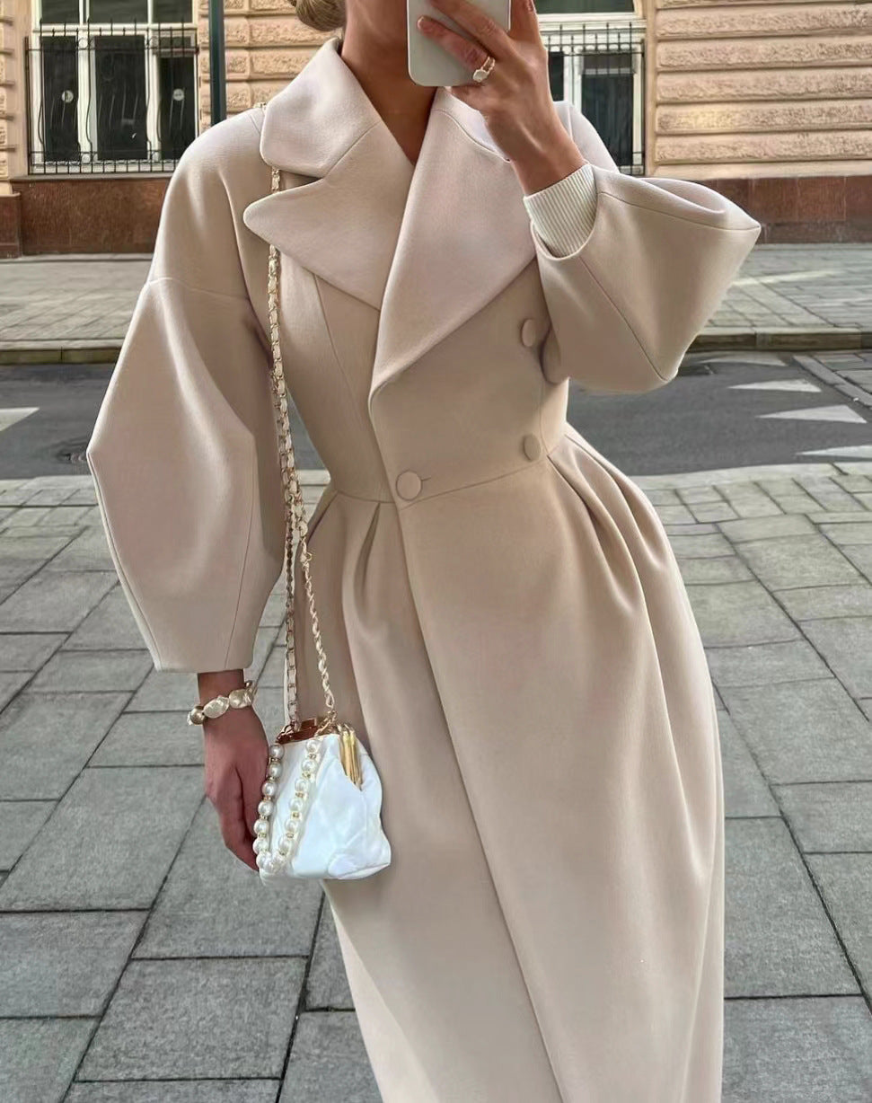 Trench Coat - Polyester Blend Long Cut And Layered Warmth