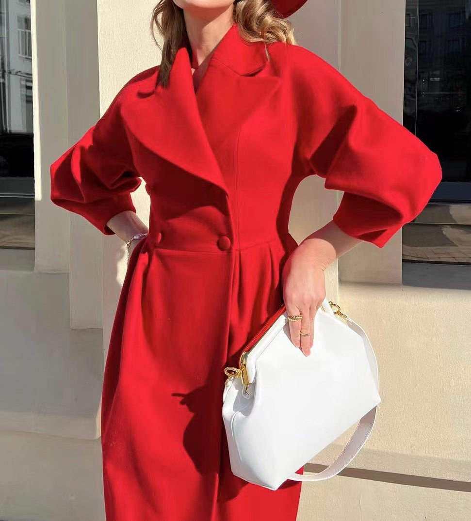 Trench Coat - Polyester Blend Long Cut And Layered Warmth