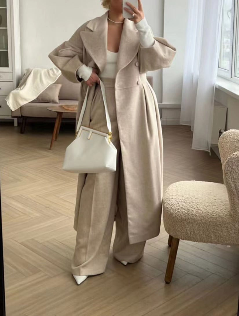 Trench Coat - Polyester Blend & Long Fit For Added Coverage