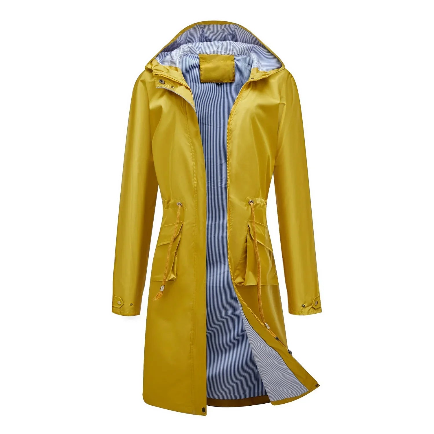 Trench Coat - Polyester Blend Tailored Shape & Water Repel