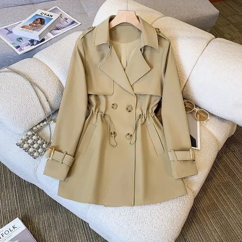 Trench Coat - Refined Cut & Mid Thigh Coverage For Layering