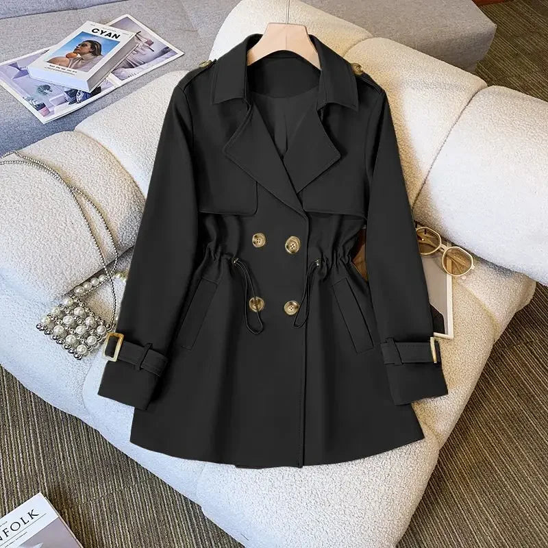 Trench Coat - Refined Cut & Mid Thigh Coverage For Layering