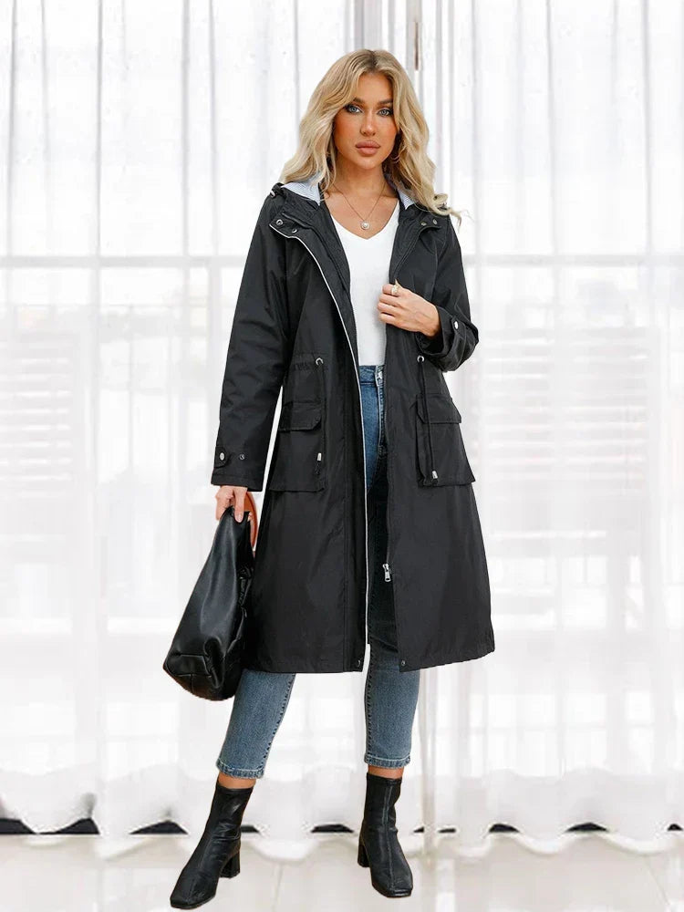 Trench Coat - Water Repellent Blend & Tailored Shape