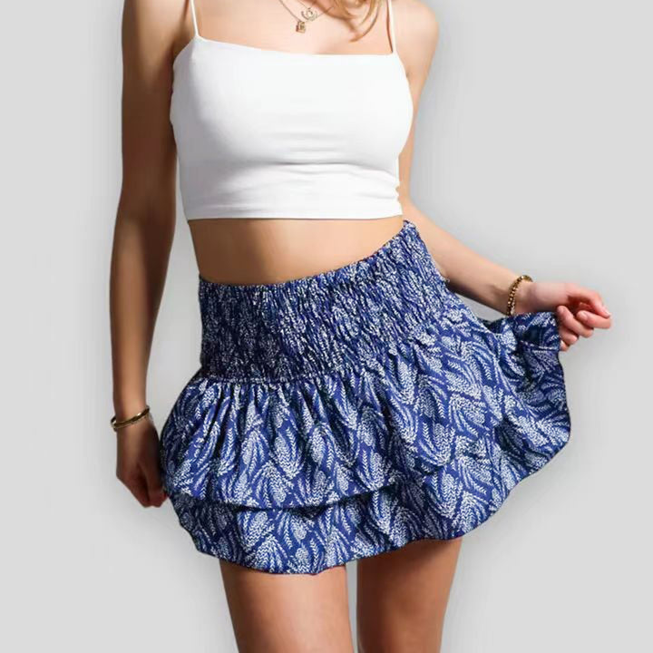 Variant image for Women's Cotton Maxi Skirt Boho Print-26