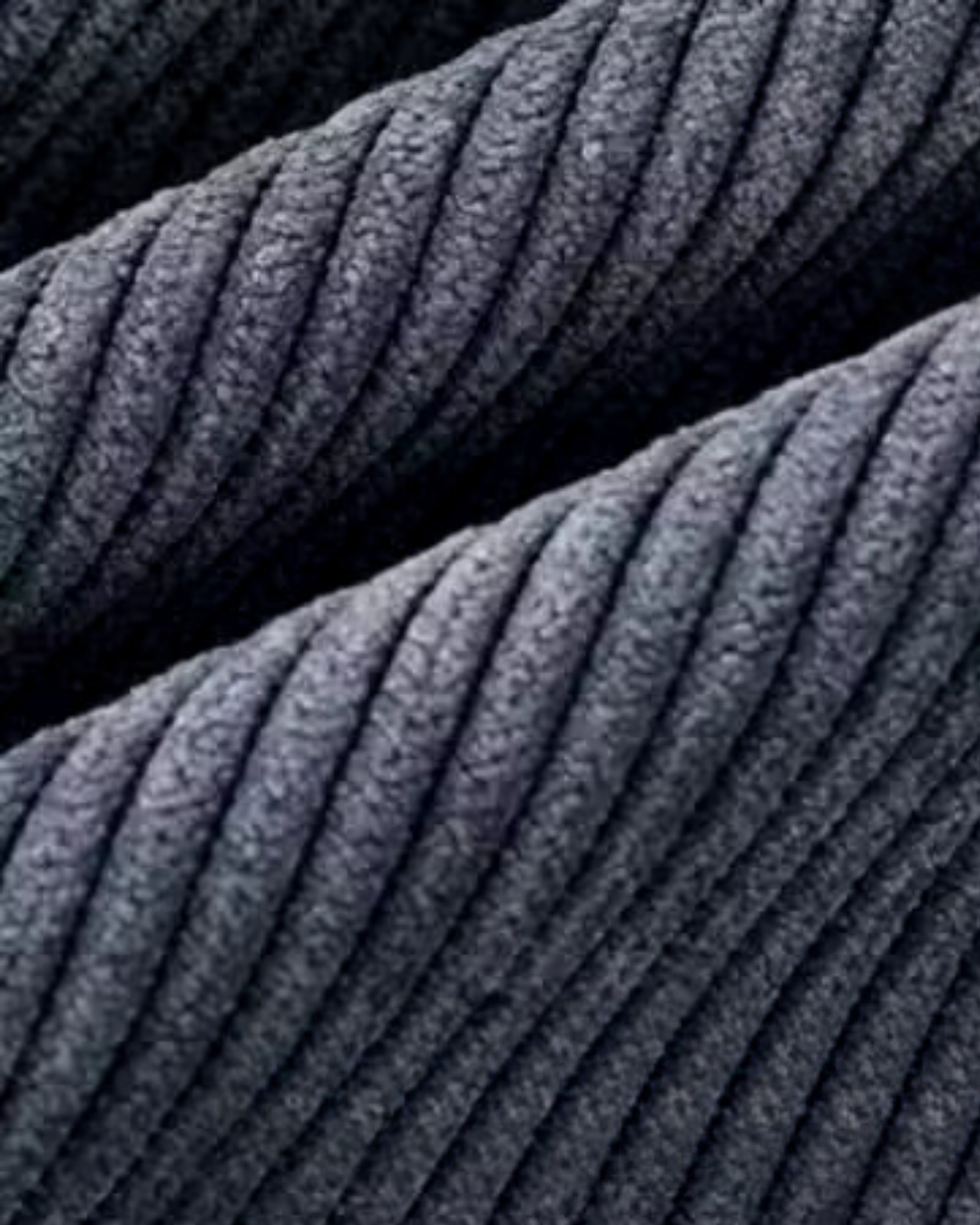 Trousers - Corduroy Blend Straight Leg And Roomy Fit