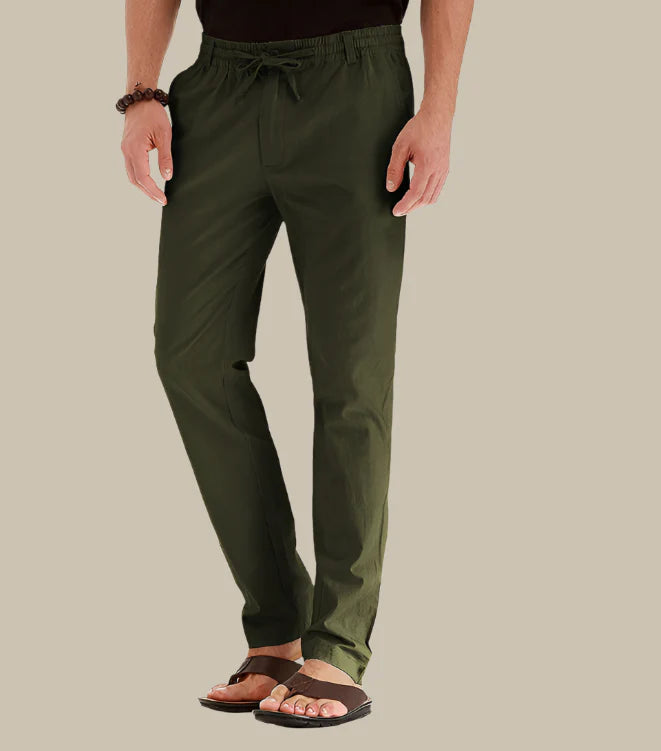 Trousers - Elastic Waistband & Flexible Comfort Fit