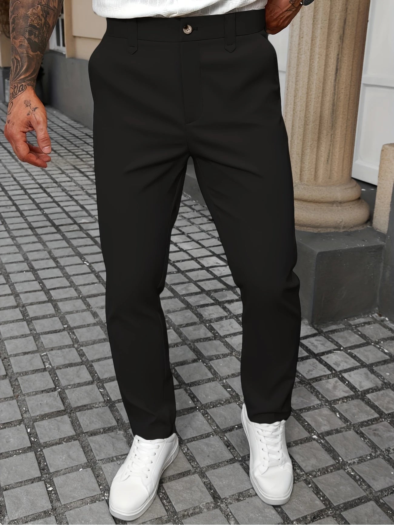 Trousers - Loose Cut Breathable Blend And Easy Movement