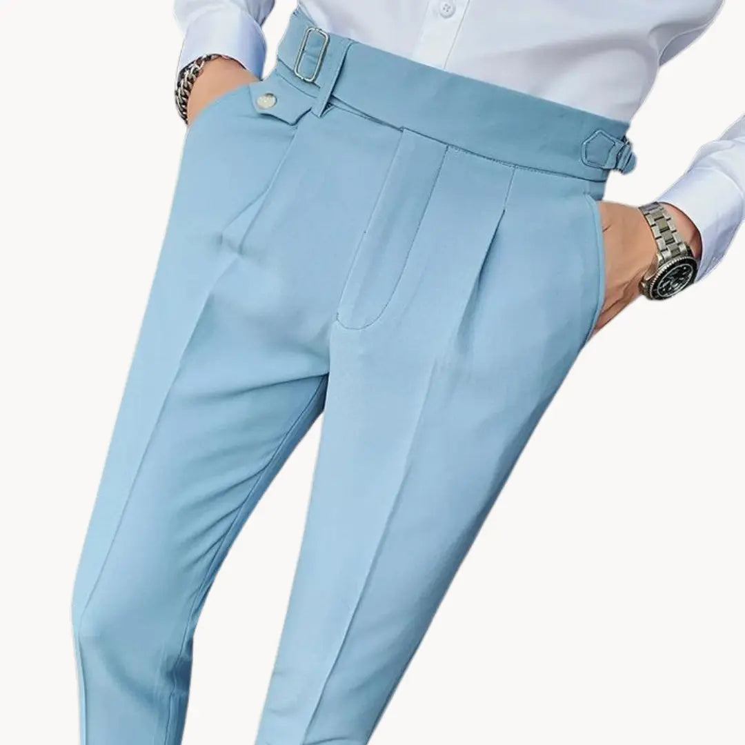 Trousers - Pleated Front & Adjustable Secure Waistband