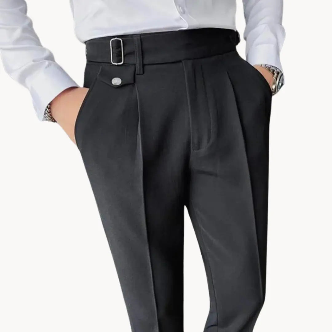 Trousers - Pleated Front & Adjustable Secure Waistband