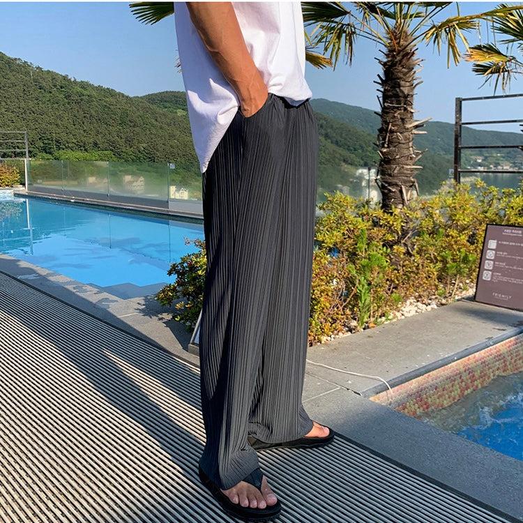 Trousers - Pleated Front & Relaxed Fit For Easy Movement