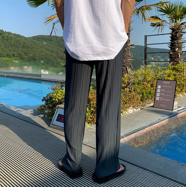 Trousers - Pleated Front & Relaxed Fit For Easy Movement