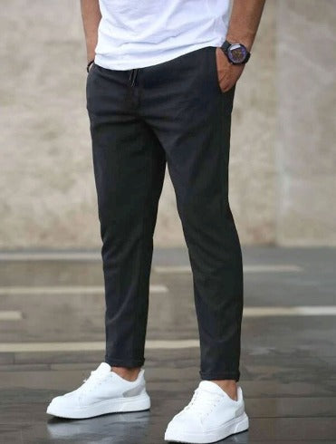 Trousers - Polyester Blend Narrow Cut And Flexible Movement