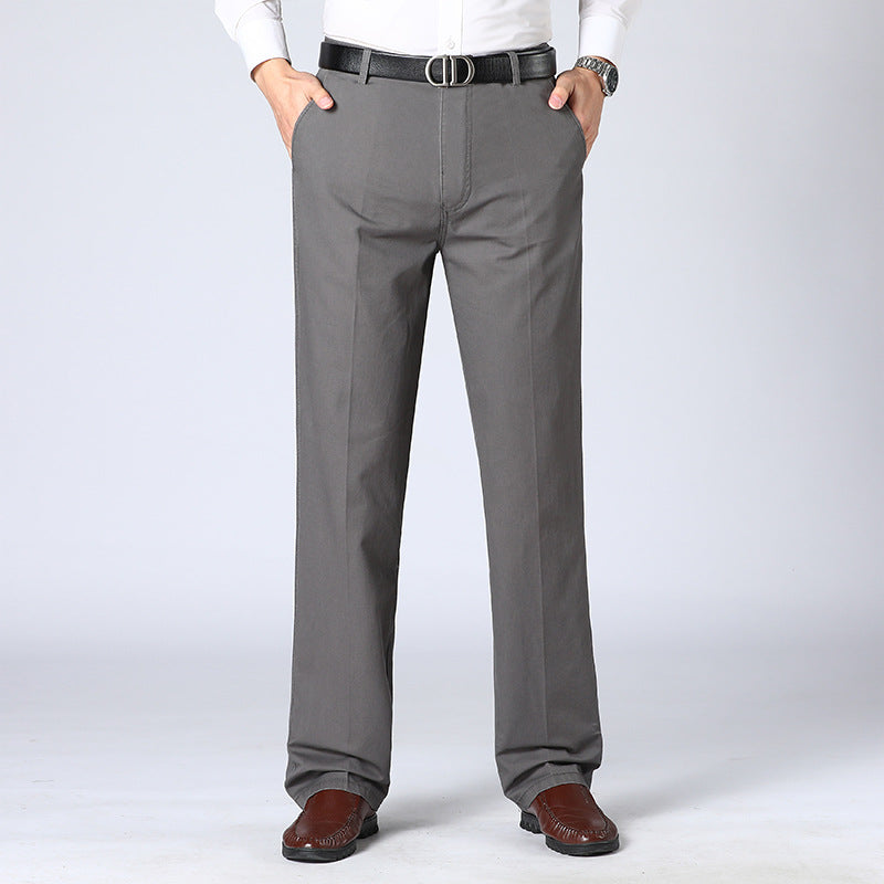 Trousers - Polyester Blend Relaxed Cut And Easier Motion