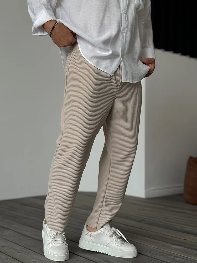 Trousers – Soft Blend Fabric & Neat Cut For Movement