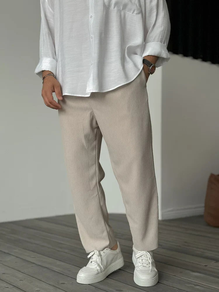Trousers – Soft Blend Fabric & Neat Cut For Movement