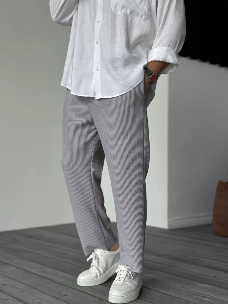 Trousers – Soft Blend Fabric & Neat Cut For Movement