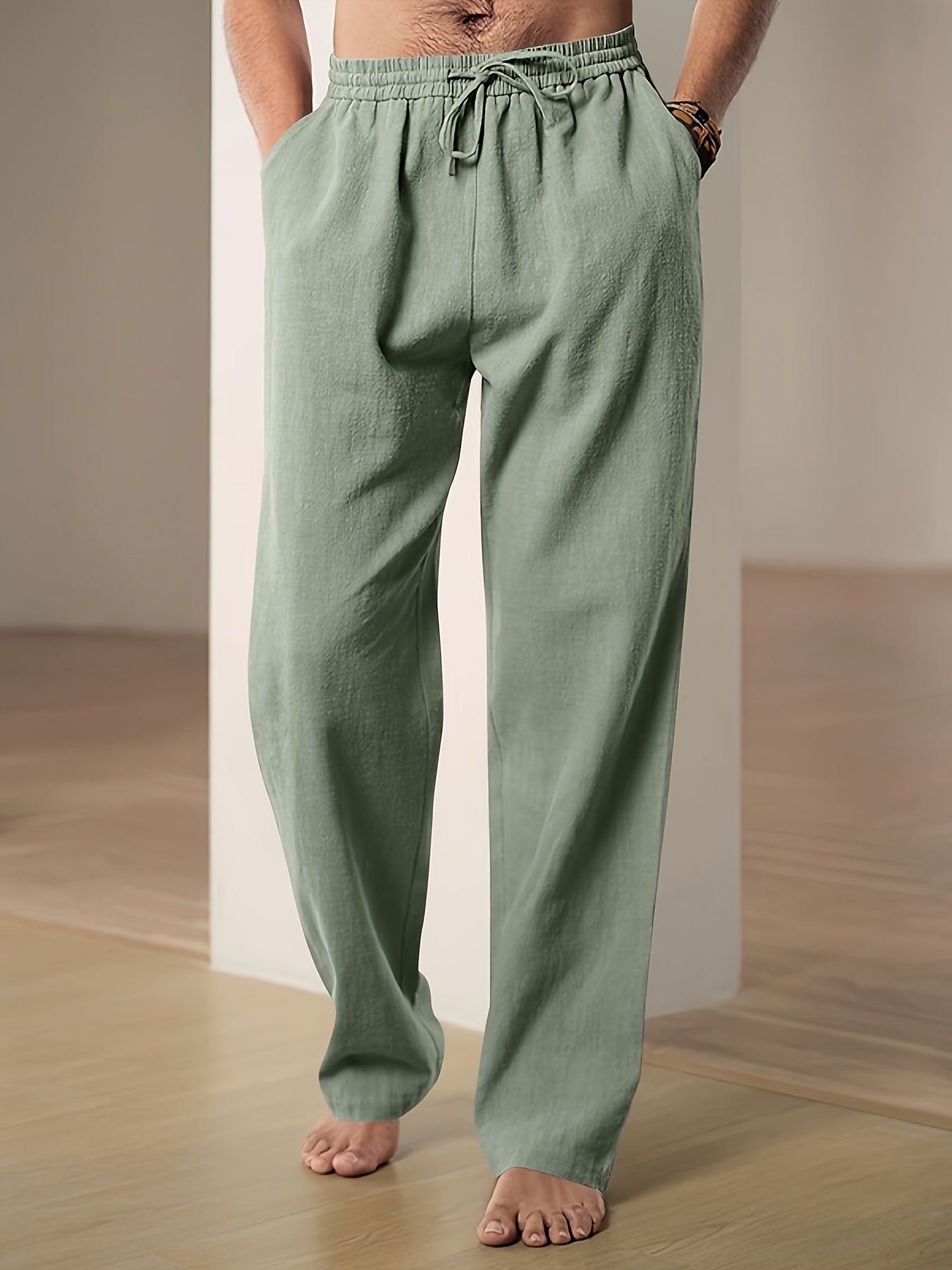 Trousers - Soft Blend Relaxed Cut & Drawstring Waist