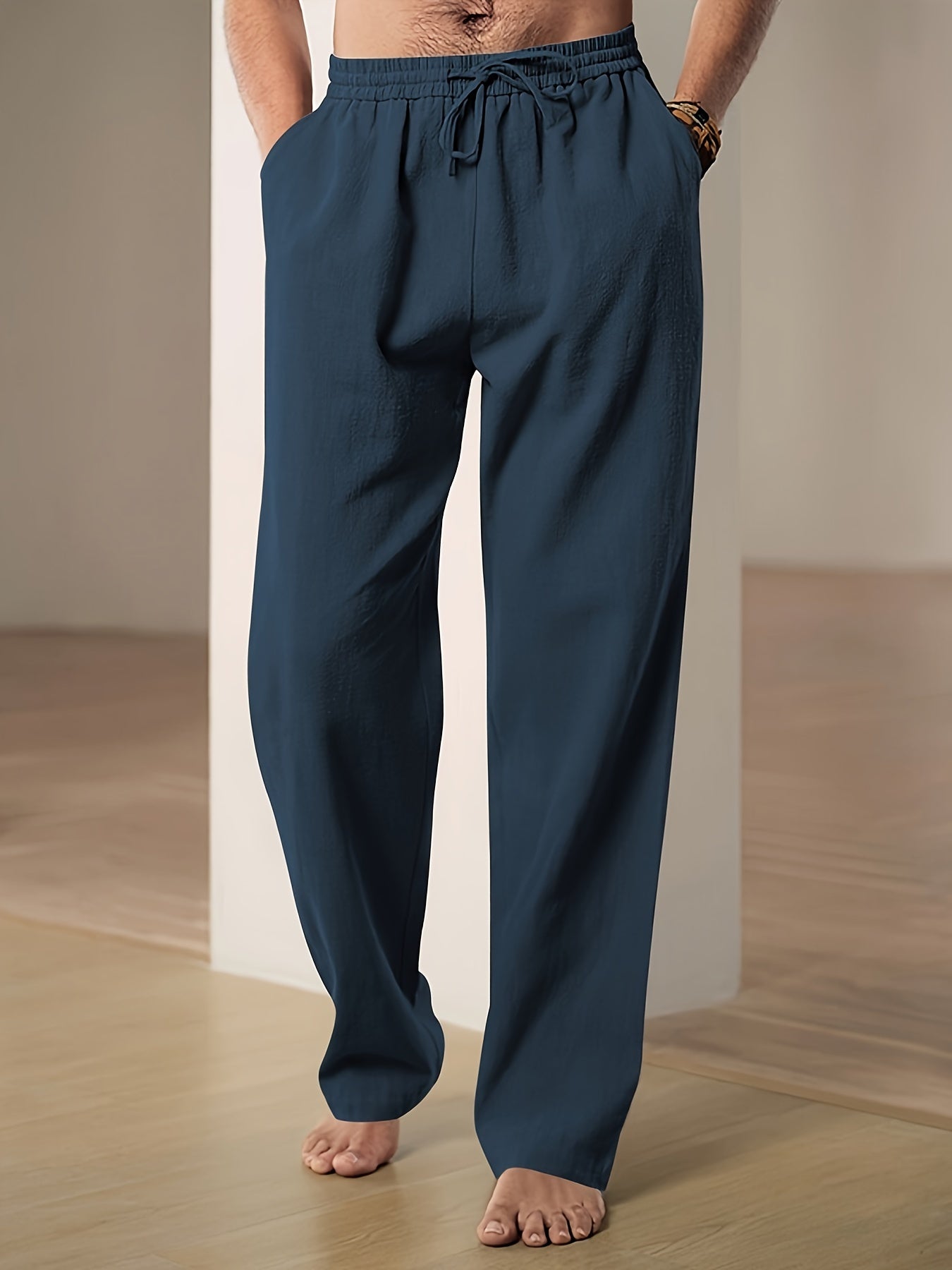 Trousers - Soft Blend Relaxed Cut & Drawstring Waist