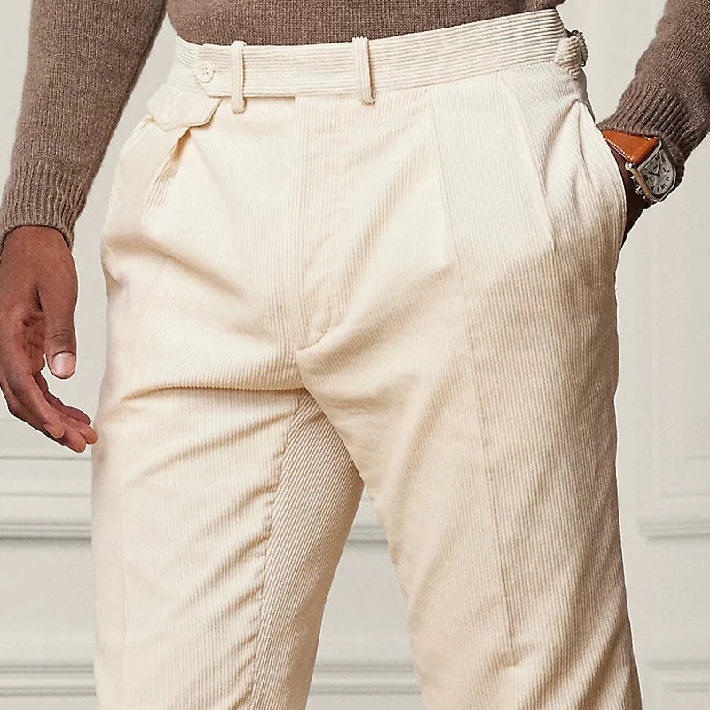Trousers - Soft Blend Straight Cut & Comfortable Waist
