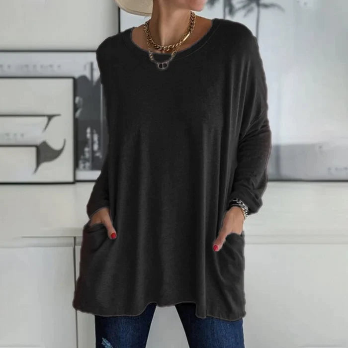 Tunic - Long Shape With Side Pockets & Easy Layering
