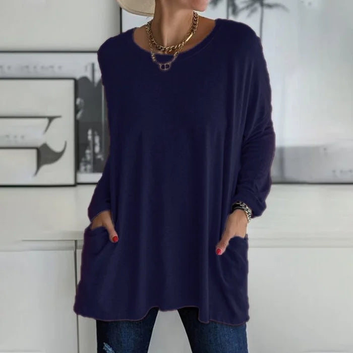 Tunic - Long Shape With Side Pockets & Easy Layering