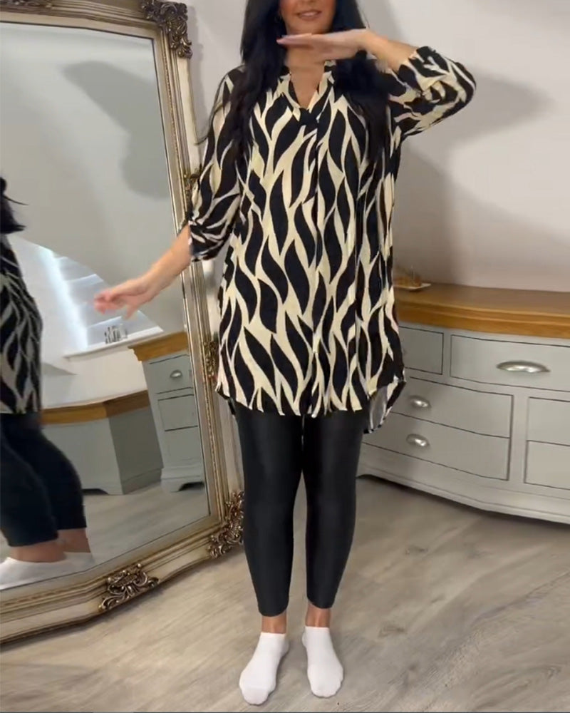Tunic Shirt - Lightweight Blend & Loose Drape Airy Comfort