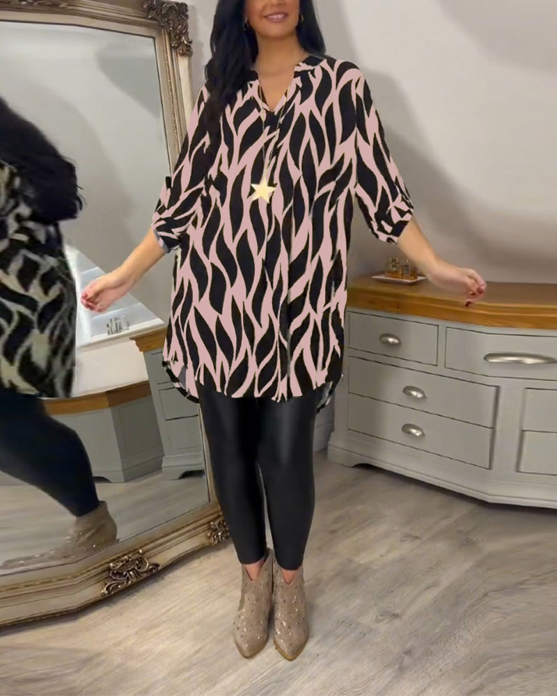 Tunic Shirt - Lightweight Blend & Loose Drape Airy Comfort
