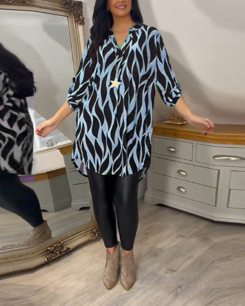 Tunic Shirt - Lightweight Blend & Loose Drape Airy Comfort