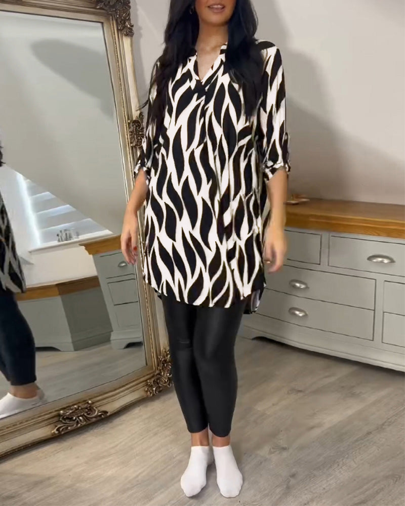 Tunic Shirt - Lightweight Blend & Loose Drape Airy Comfort