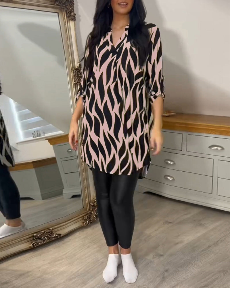 Tunic Shirt - Lightweight Blend & Loose Drape Airy Comfort