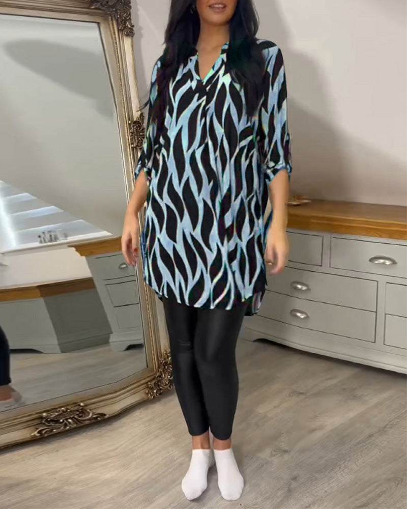 Tunic Shirt - Lightweight Blend & Loose Drape Airy Comfort