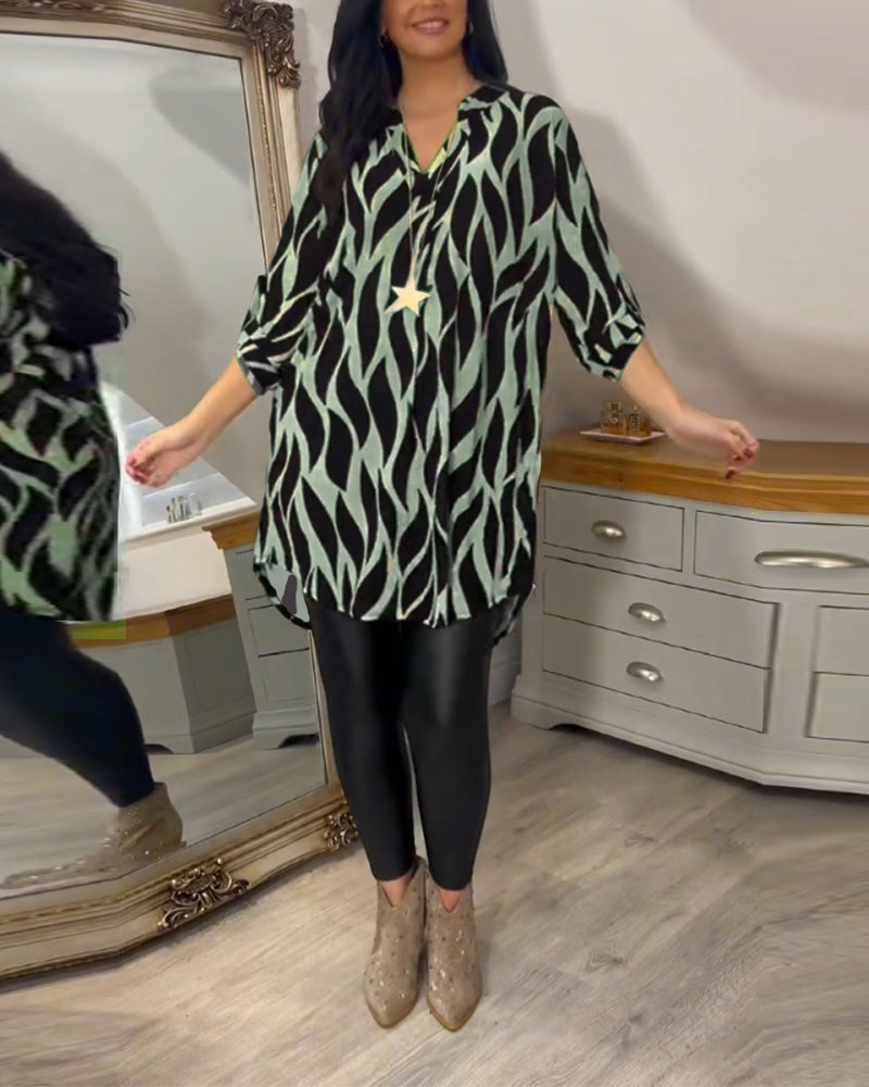 Tunic Shirt - Lightweight Blend & Loose Drape Airy Comfort
