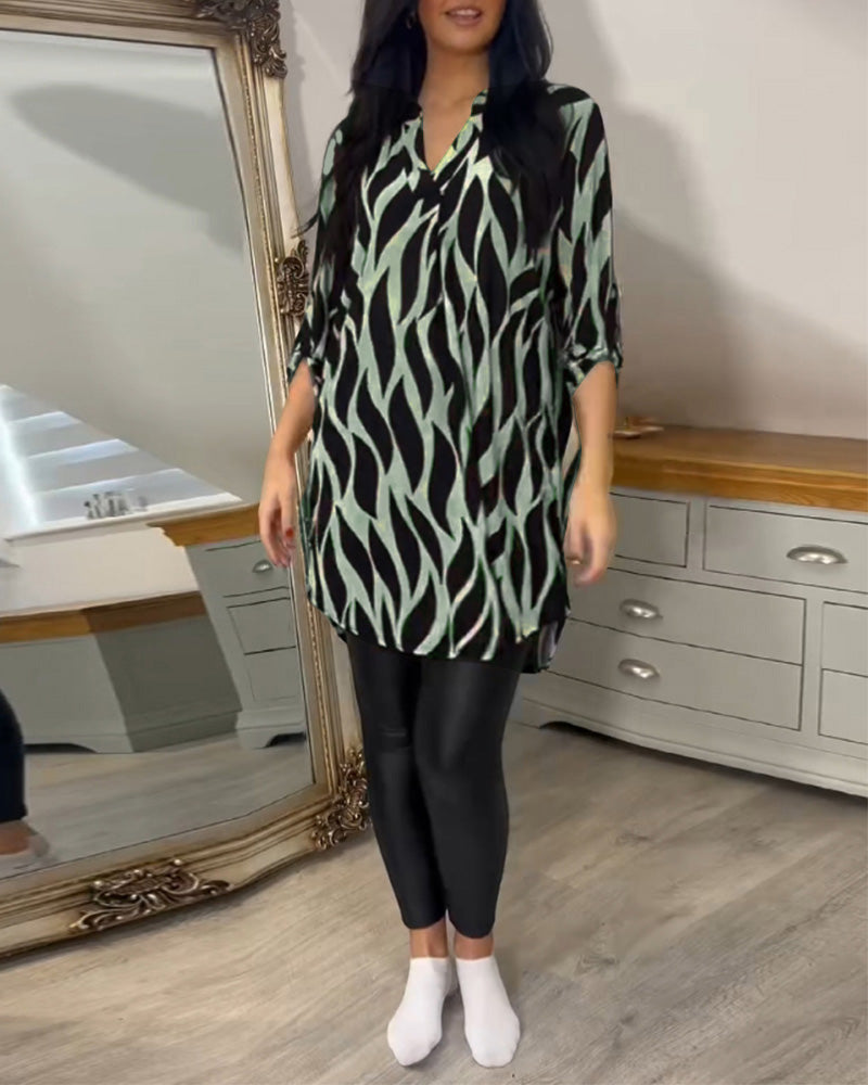 Tunic Shirt - Lightweight Blend & Loose Drape Airy Comfort