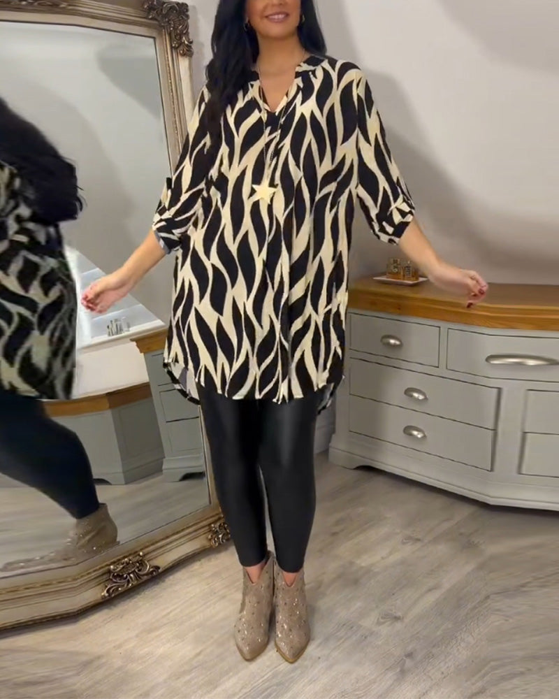 Tunic Shirt - Lightweight Blend & Loose Drape Airy Comfort
