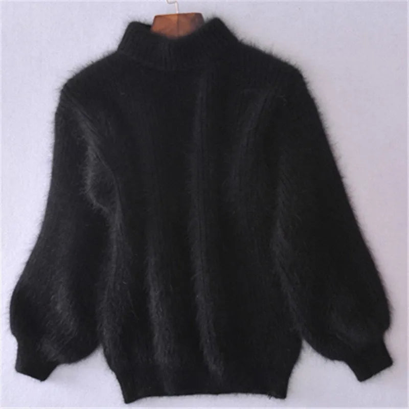 Turtleneck Sweater - Fine Knit Shape & Added Warmth