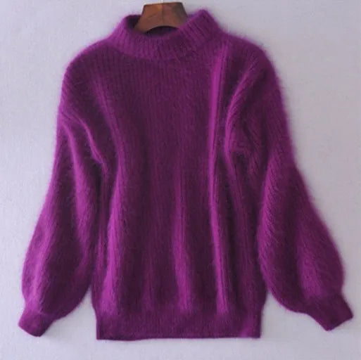 Turtleneck Sweater - Fine Knit Shape & Added Warmth