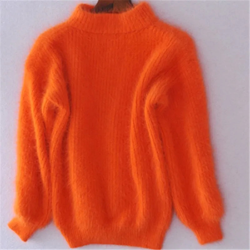 Turtleneck Sweater - Fine Knit Shape & Added Warmth