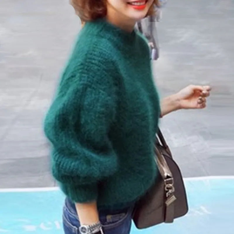 Turtleneck Sweater - Fine Knit Shape & Added Warmth